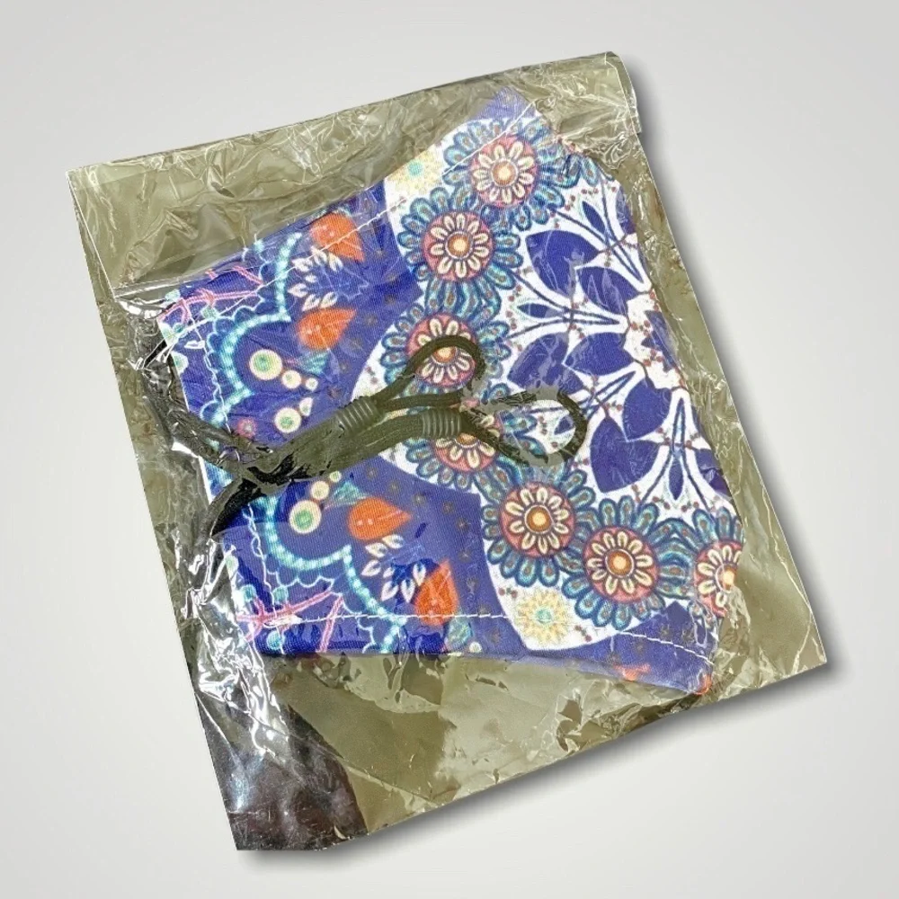 5 Colorful Adjustable Reusable Soft Cloth Face Masks